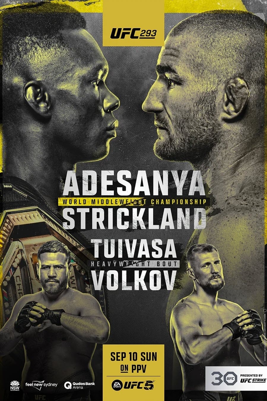 UFC 293: Adesanya vs. Strickland - Bild 1 von 9