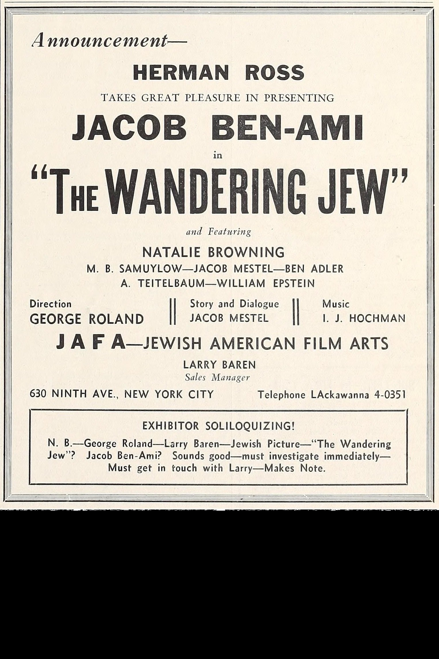 The Wandering Jew - Bild 1 von 2